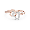 Amoura Interlocking Hearts Lab Grown Diamond Ring