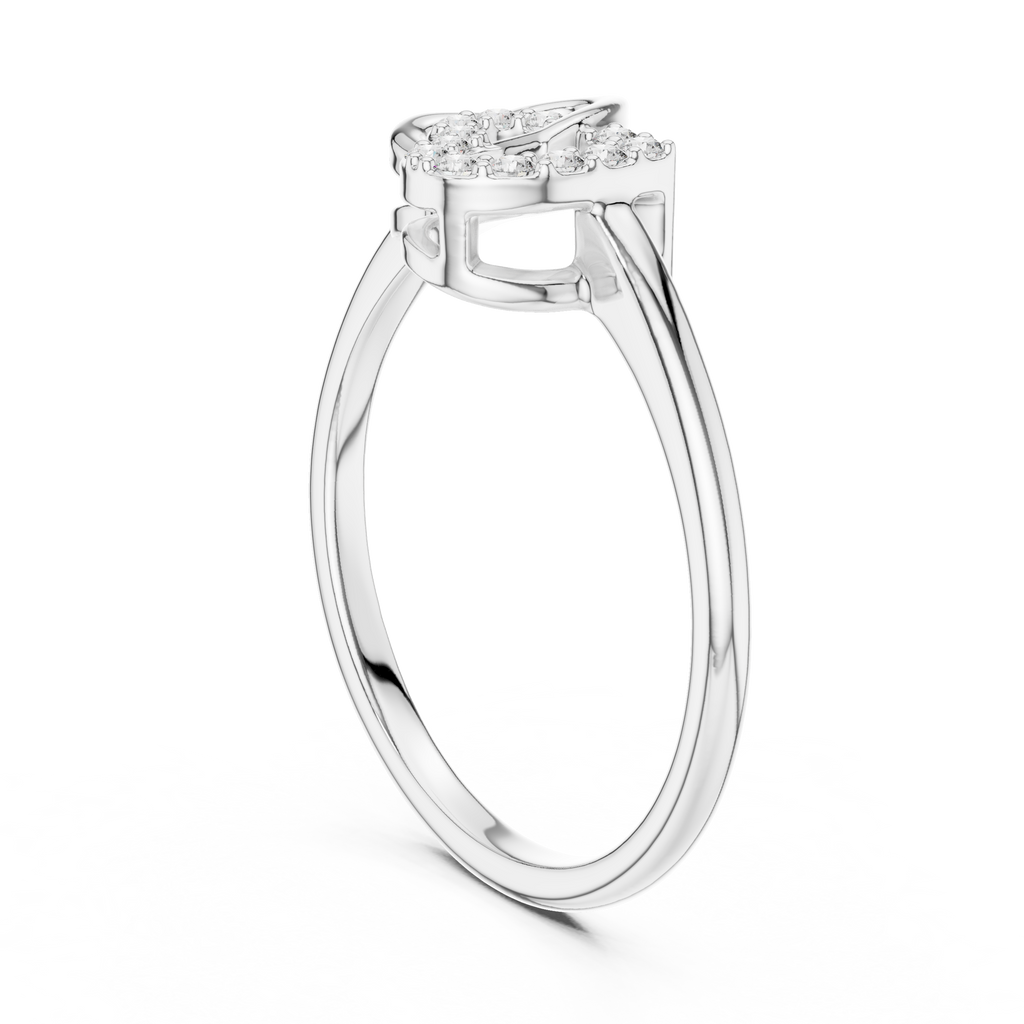 Amoura Interlocking Hearts Lab Grown Diamond Ring