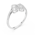 Amoura Interlocking Hearts Lab Grown Diamond Ring