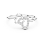 Amoura Interlocking Hearts Lab Grown Diamond Ring