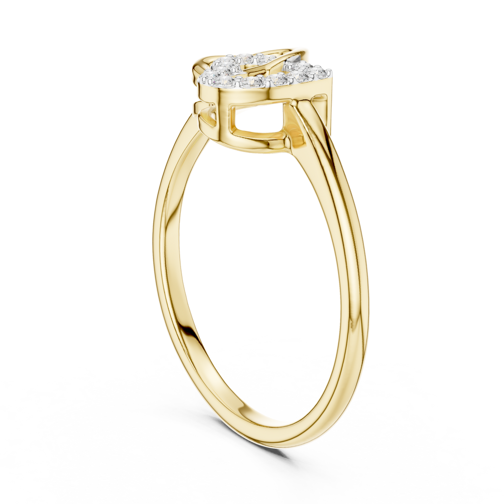 Amoura Interlocking Hearts Lab Grown Diamond Ring