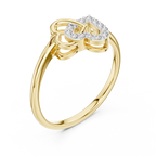 Amoura Interlocking Hearts Lab Grown Diamond Ring