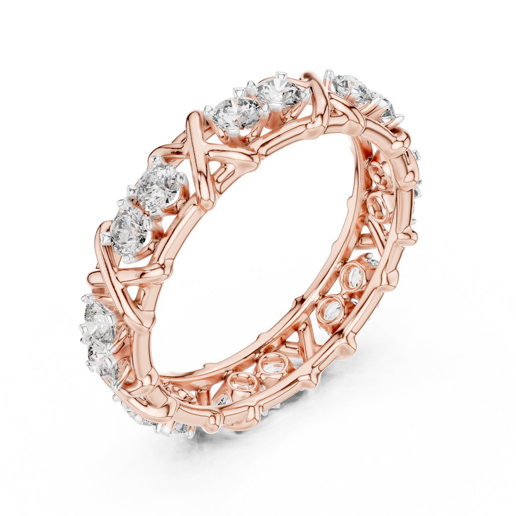 Seraphine X-Crossover Lab Grown Diamond Eternity Band