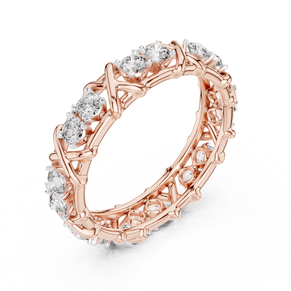 Seraphine X-Crossover Lab Grown Diamond Eternity Band