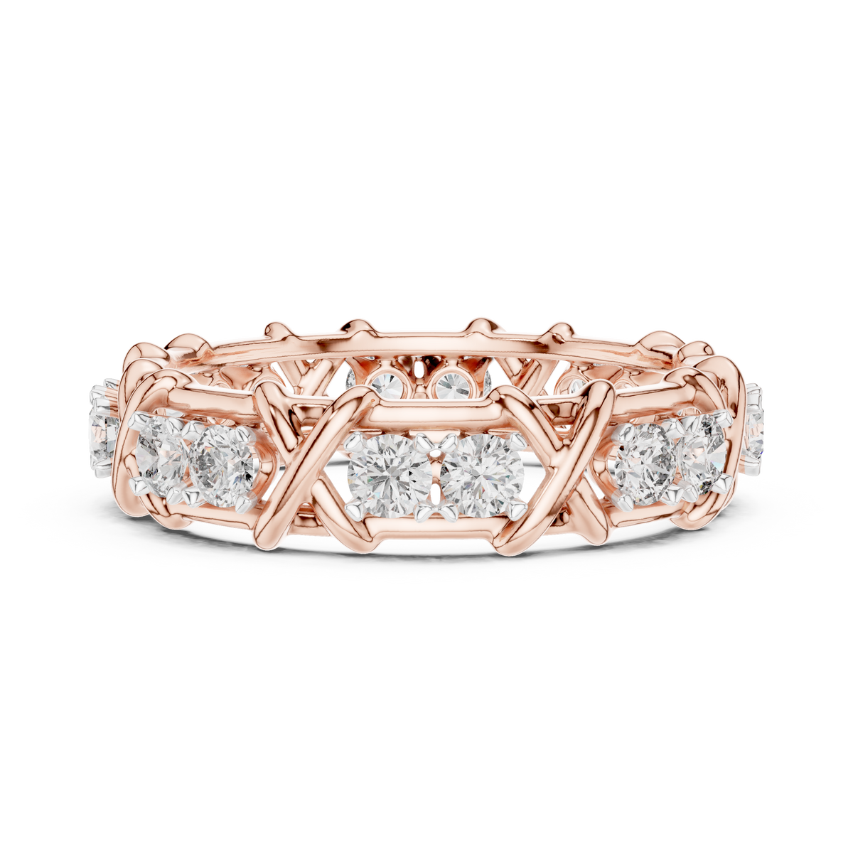 Seraphine X-Crossover Lab Grown Diamond Eternity Band