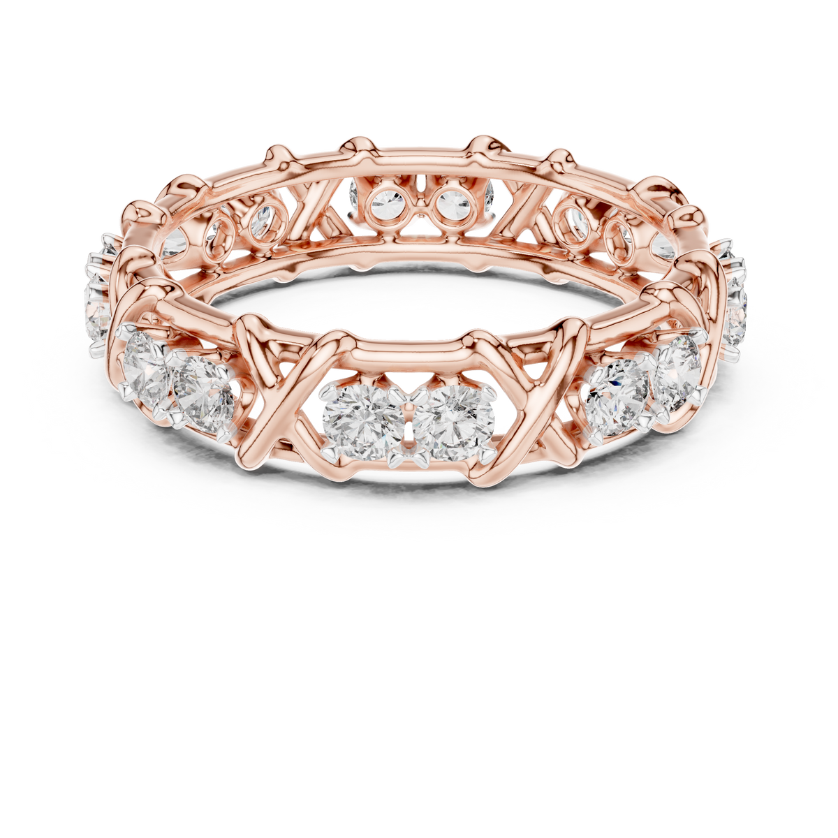 Seraphine X-Crossover Lab Grown Diamond Eternity Band