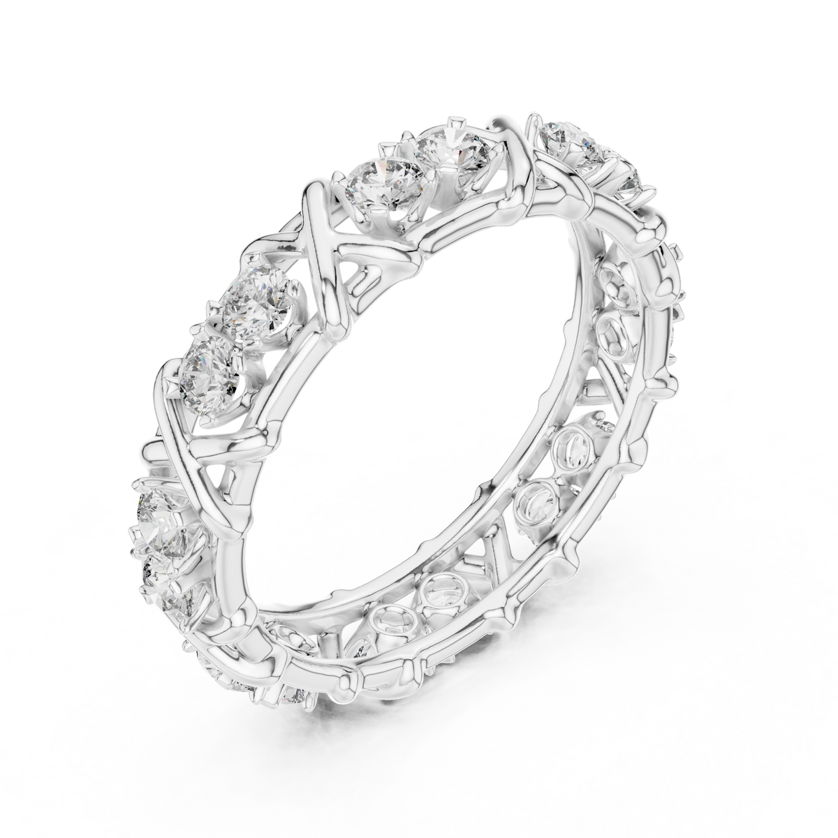 Seraphine X-Crossover Lab Grown Diamond Eternity Band