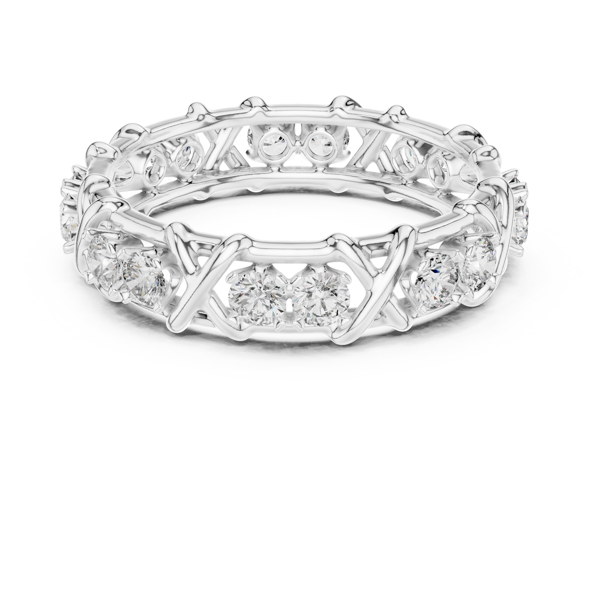 Seraphine X-Crossover Lab Grown Diamond Eternity Band