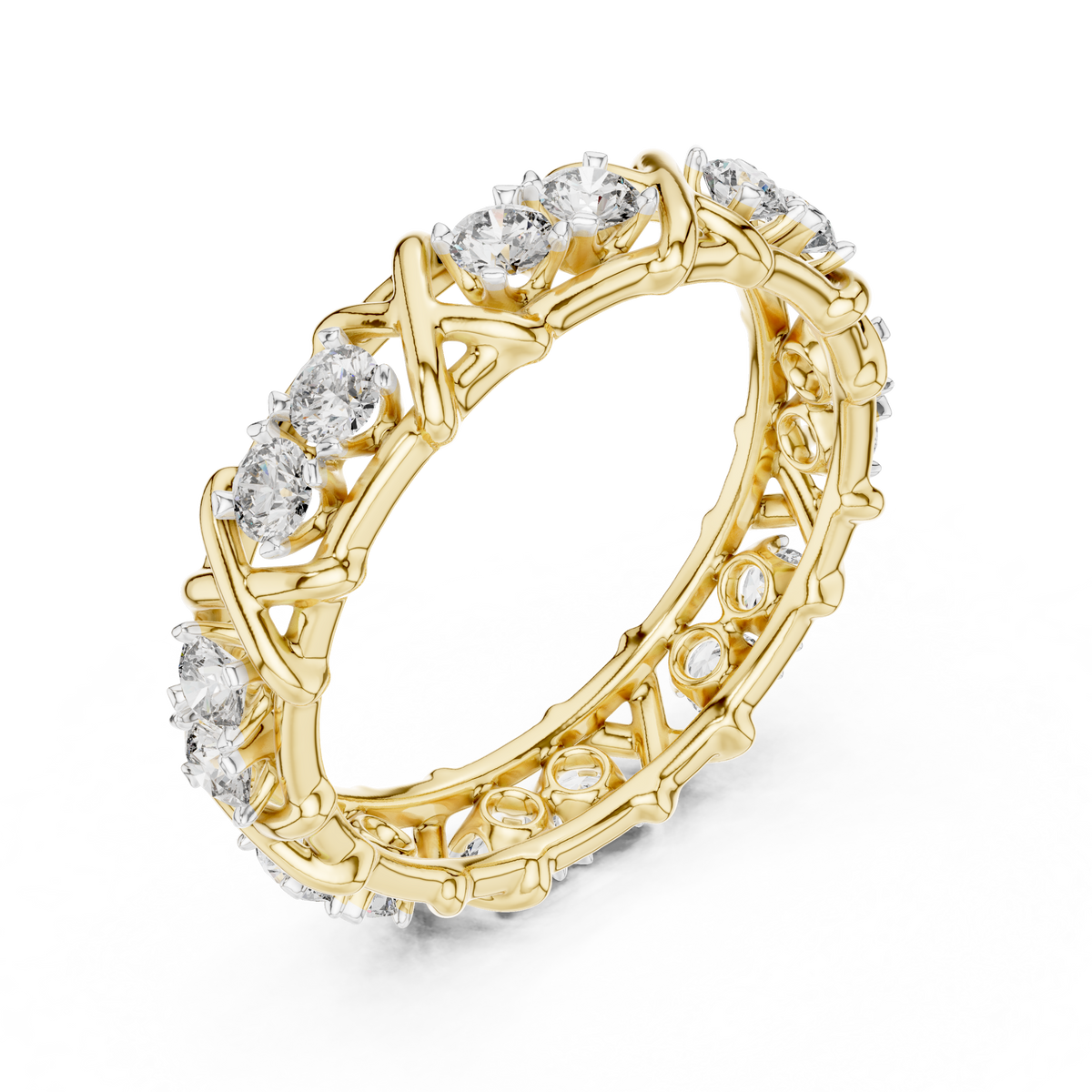 Seraphine X-Crossover Lab Grown Diamond Eternity Band