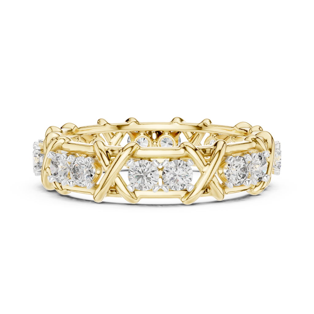 Seraphine X-Crossover Lab Grown Diamond Eternity Band