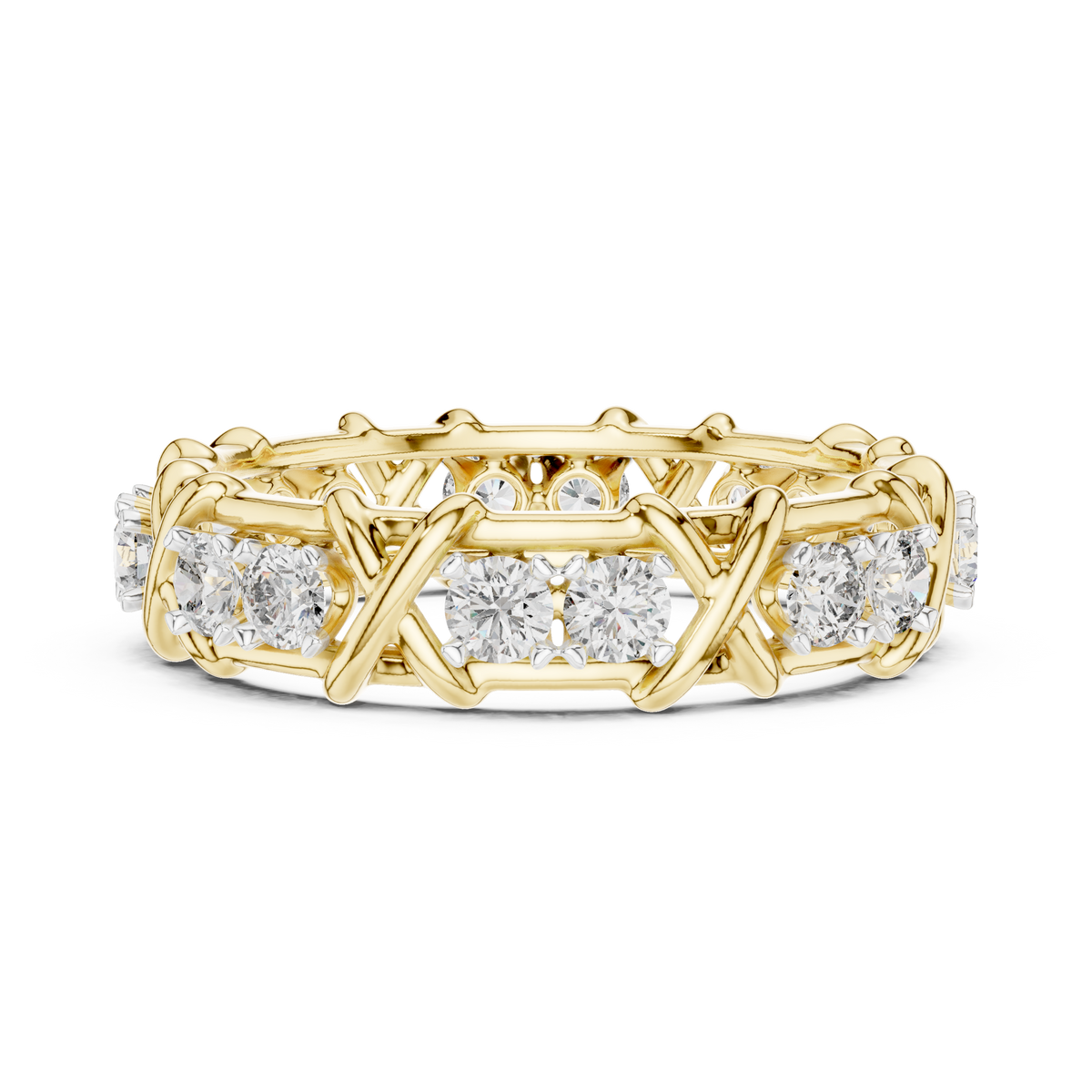 Seraphine X-Crossover Lab Grown Diamond Eternity Band