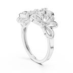 Primrose Lab Grown Diamond Floral Petal Cocktail Ring