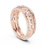 Maharani Lab Grown Diamond Openwork Filigree Wide Band Ring