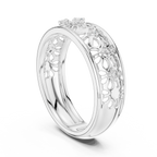 Maharani Lab Grown Diamond Openwork Filigree Wide Band Ring