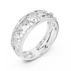 Maharani Lab Grown Diamond Openwork Filigree Wide Band Ring