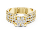 Zelavienne Floral Cluster Lab Grown Diamond Statement Ring