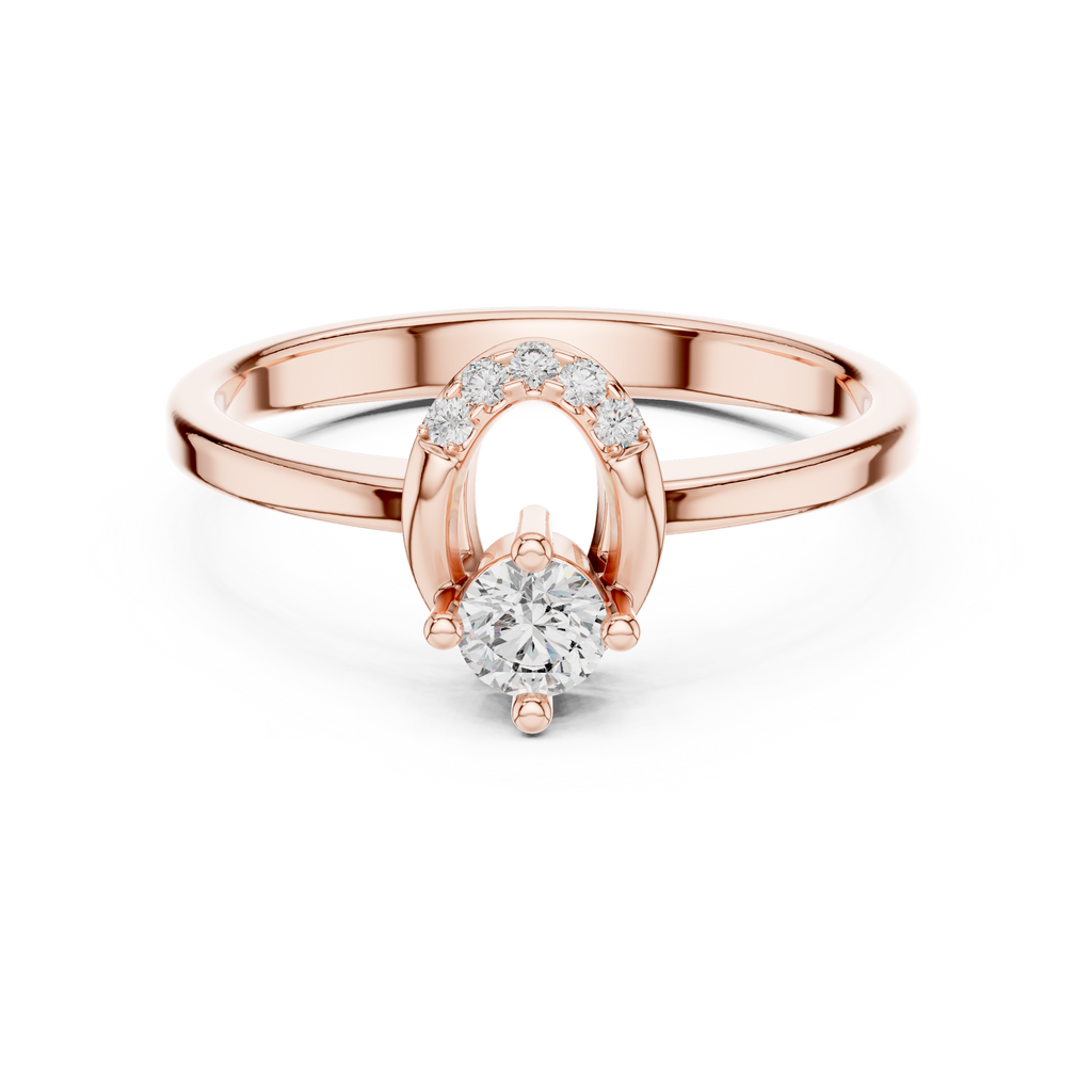 Elarova Oval Halo Lab Grown Diamond Ring