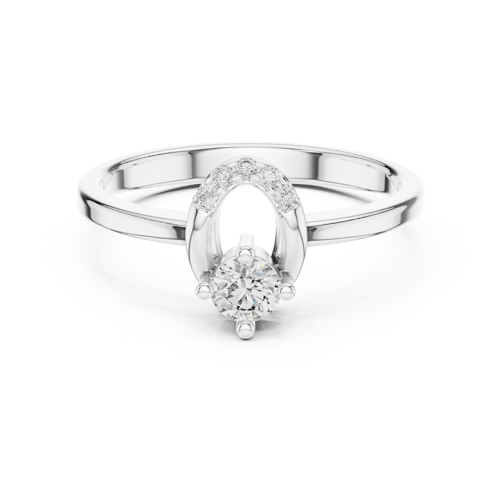 Elarova Oval Halo Lab Grown Diamond Ring