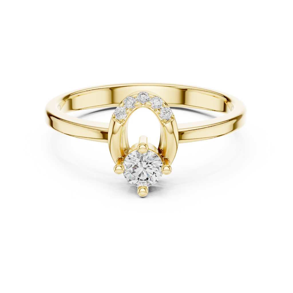 Elarova Oval Halo Lab Grown Diamond Ring
