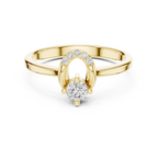 Elarova Oval Halo Lab Grown Diamond Ring