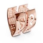 Funkelnde Diamant-Creolen | Elegante Gold-Diamant-Creolen