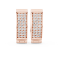 Funkelnde Diamant-Creolen | Elegante Gold-Diamant-Creolen