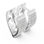 Funkelnde Diamant-Creolen | Elegante Gold-Diamant-Creolen