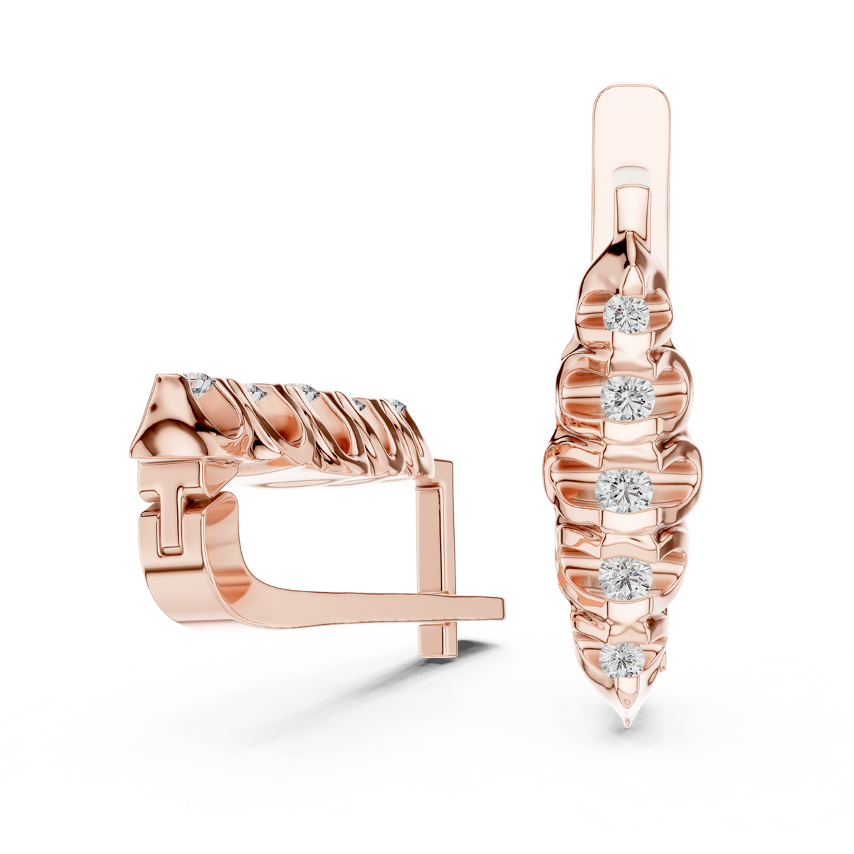 beautiful rose gold  earring