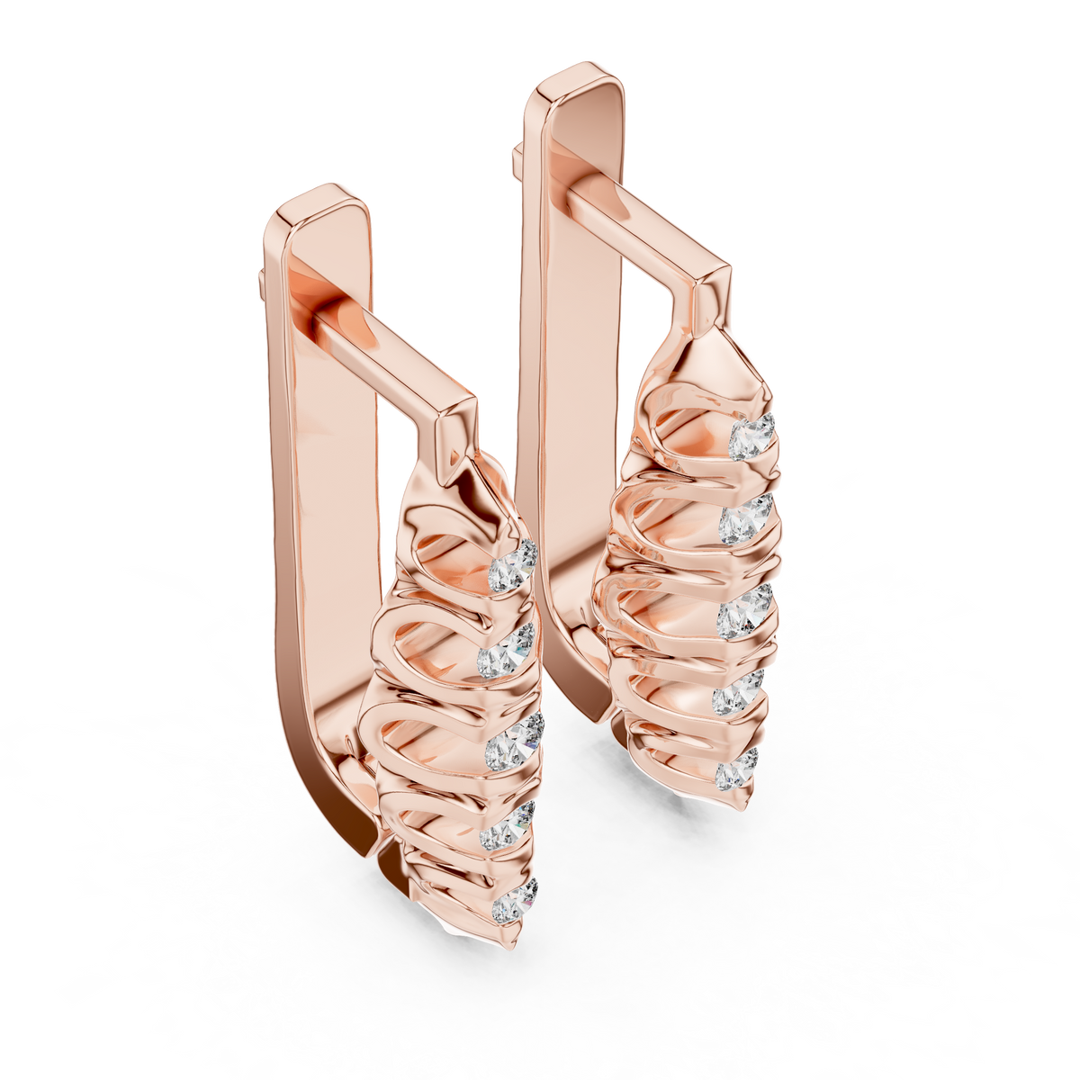 Aurevielle Marquise Cluster Lab Grown Diamond Drop Earrings