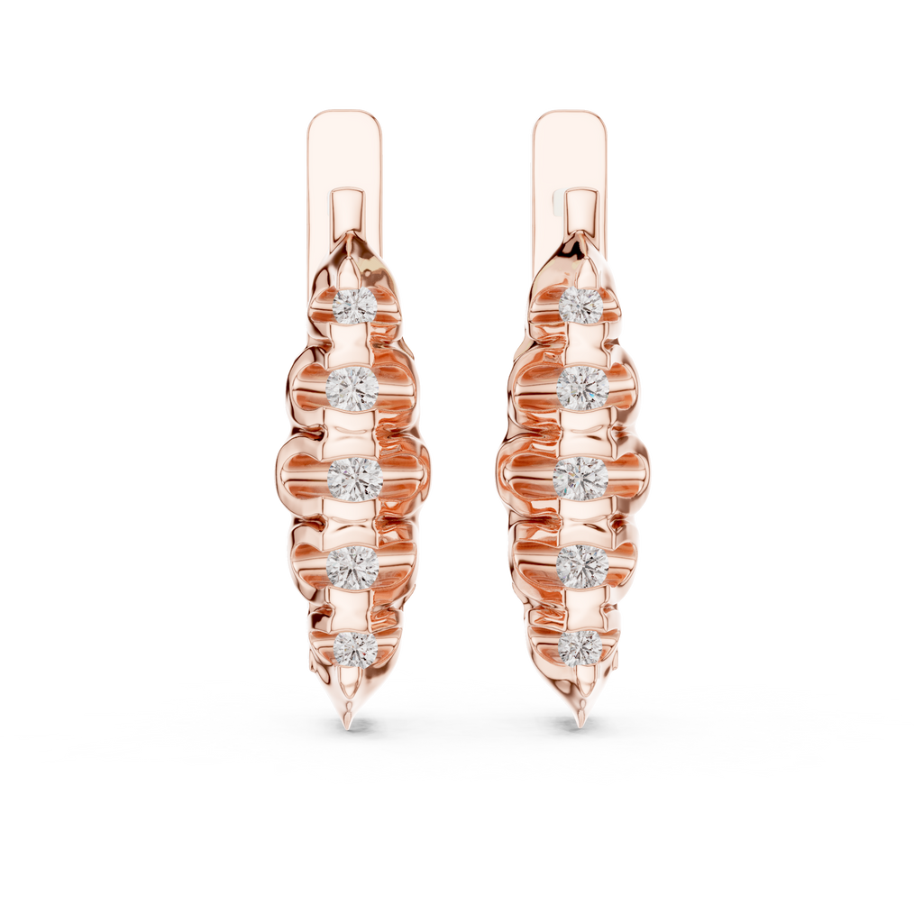 Aurevielle Marquise Cluster Lab Grown Diamond Drop Earrings