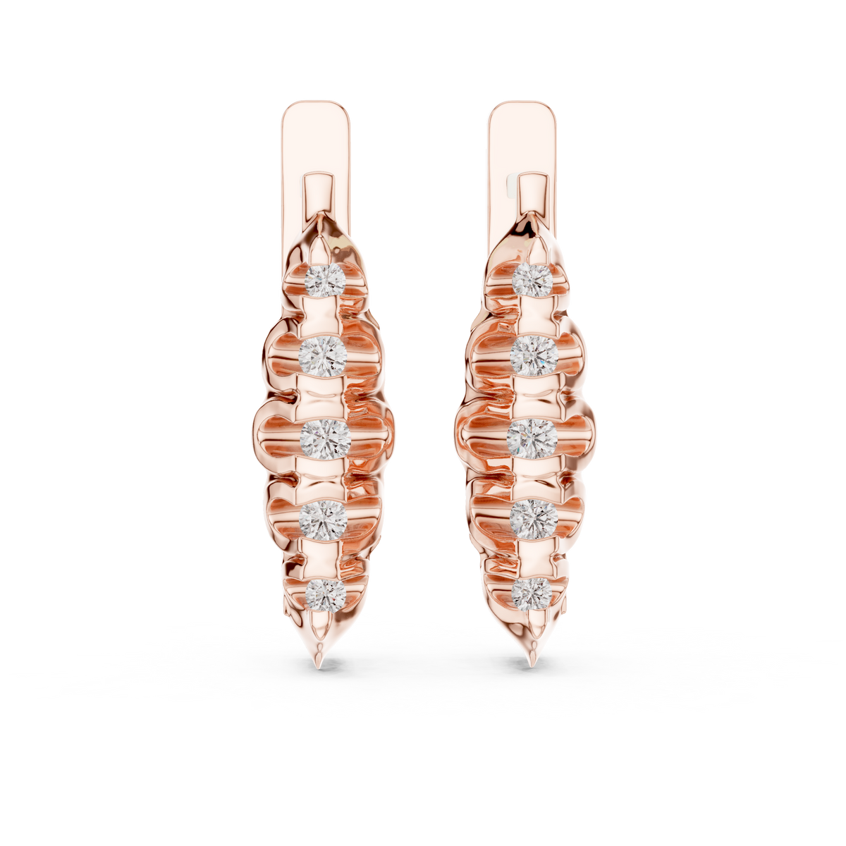 Aurevielle Marquise Cluster Lab Grown Diamond Drop Earrings