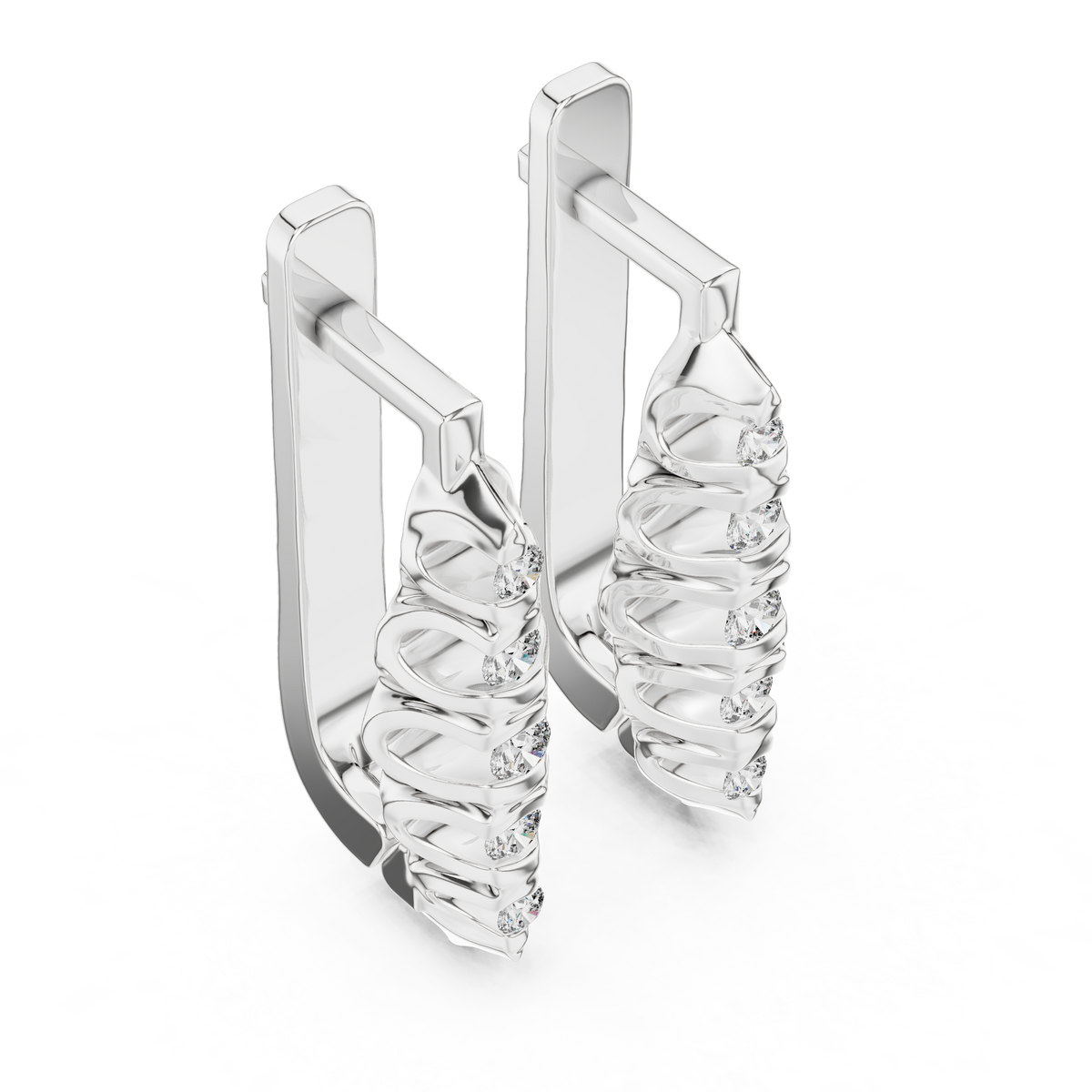 Aurevielle Marquise Cluster Lab Grown Diamond Drop Earrings