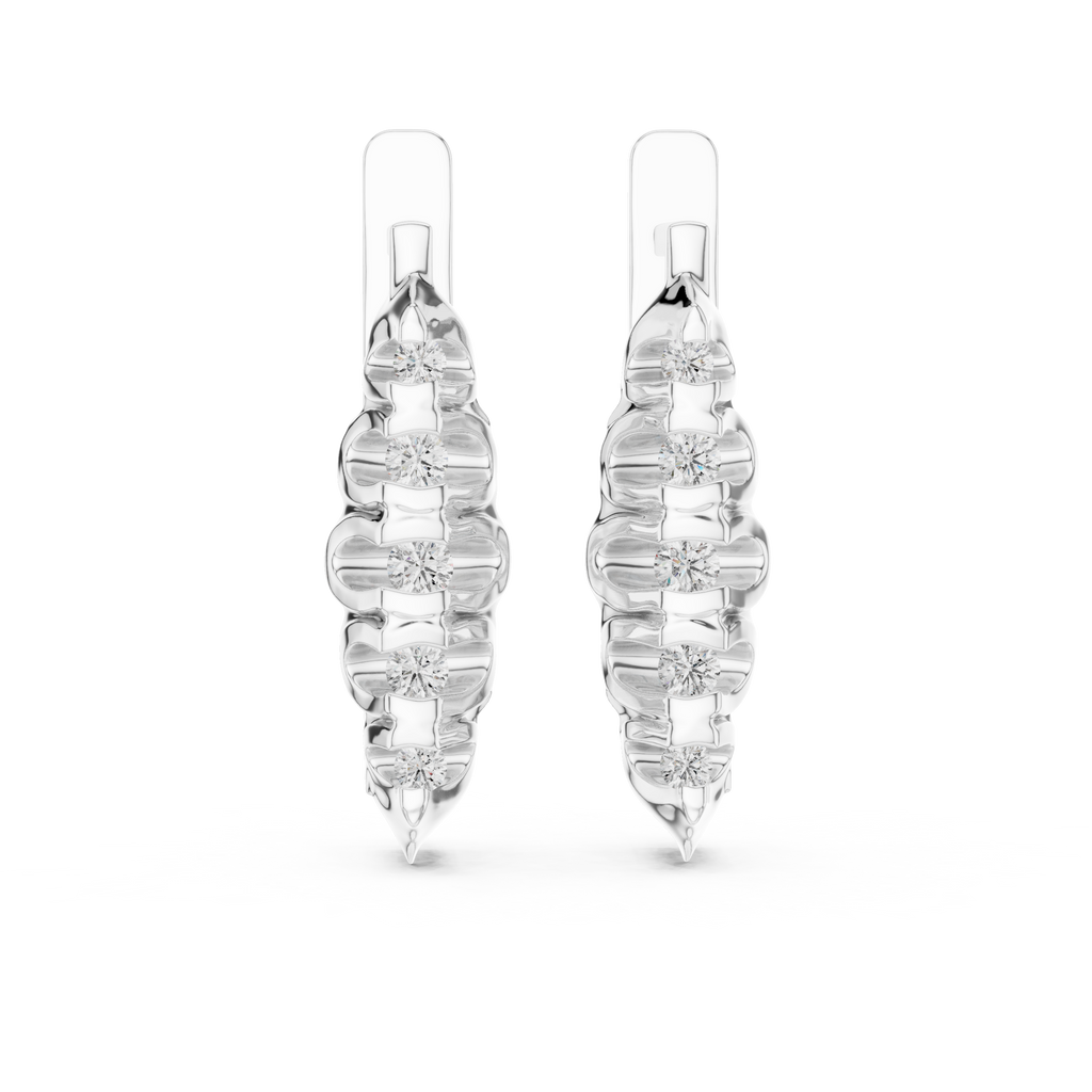 Aurevielle Marquise Cluster Lab Grown Diamond Drop Earrings