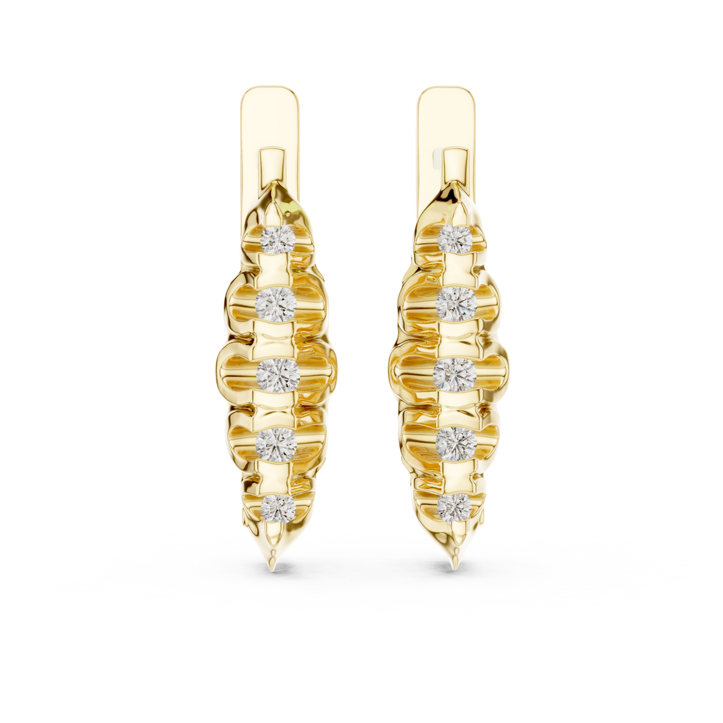 Aurevielle Marquise Cluster Lab Grown Diamond Drop Earrings