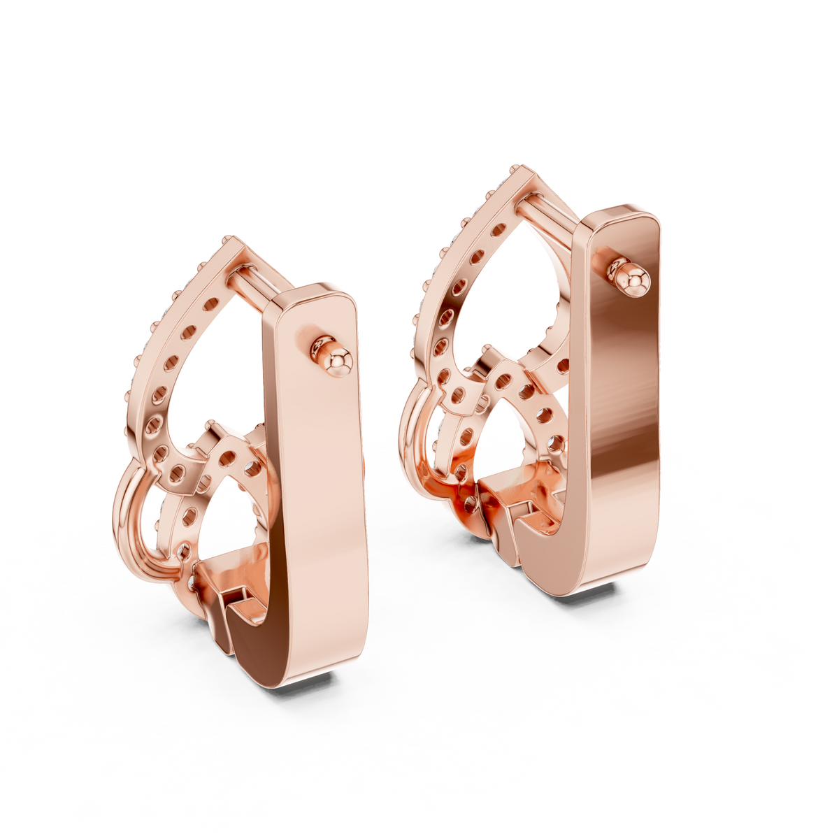 Evelisse Interlocking Teardrop Lab Grown Diamond Drop Earrings