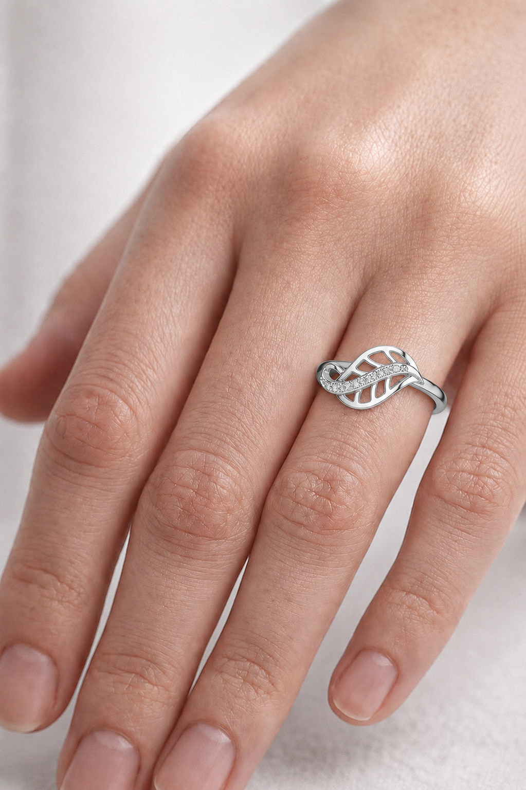 Flowing Grace Lab Grown Diamond Ring for Women