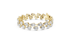 Luxuriöses Diamant-Tennisarmband mit Birnenschliff
