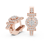 Aurelia Medallion Pavé Lab Grown Diamond Drop Earrings
