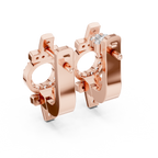 Aurelia Medallion Pavé Lab Grown Diamond Drop Earrings