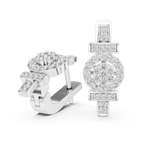 Aurelia Medallion Pavé Lab Grown Diamond Drop Earrings