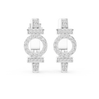 Aurelia Medallion Pavé Lab Grown Diamond Drop Earrings