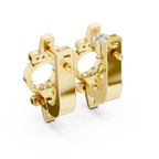 Aurelia Medallion Pavé Lab Grown Diamond Drop Earrings