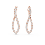 Serelina Teardrop Pavé Lab Grown Diamond Drop Earrings