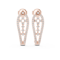 Seraphine Geometric Teardrop Lab Grown Diamond Drop Earrings