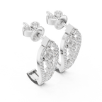 Seraphine Geometric Teardrop Lab Grown Diamond Drop Earrings