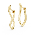 Serelina Teardrop Pavé Lab Grown Diamond Drop Earrings