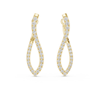 Serelina Teardrop Pavé Lab Grown Diamond Drop Earrings