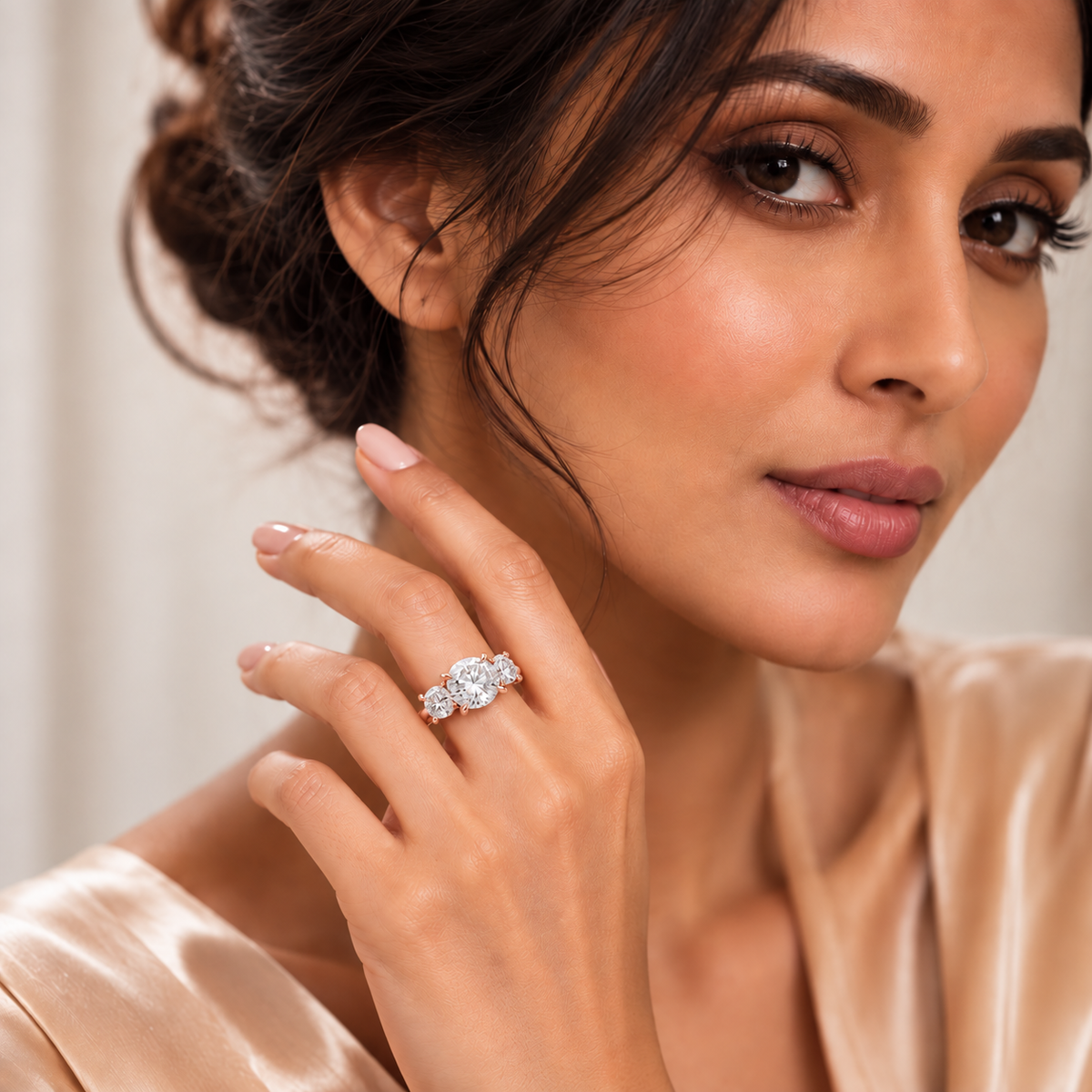 Eternal Triad Lab Grown Diamond Three-Stone Ring