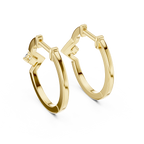 Zarellia Chevron Solitaire Lab Grown Diamond Earrings