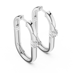 Solviera Round Solitaire Lab Grown Diamond Hoop Earrings